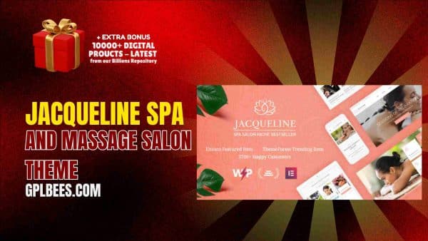 Jacqueline Spa And Massage Salon Theme At Best Price - Gpl Bees