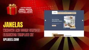 Janelas – Windows and Doors Services Elementor Template Kit - Buy GPL 113 at Best Price