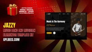 Jazzy – Music Band and Musician Elementor Template Kit - Buy GPL 113 at Best Price