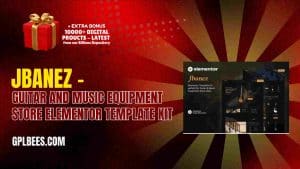 Jbanez – Guitar and Music Equipment Store Elementor Template Kit - Buy GPL 114 at Best Price