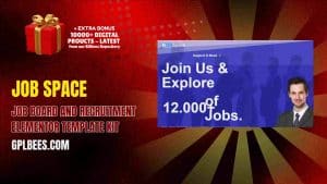 Job Space – Job Board and Recruitment Elementor Template Kit - Buy GPL 114 at Best Price