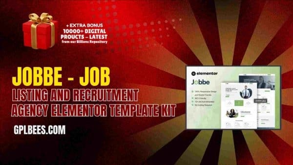 Jobbe – Job Listing And Recruitment Agency Elementor Template Kit At Best Price - Gpl Bees