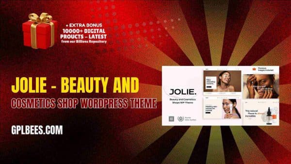 Jolie – Beauty And Cosmetics Shop Wordpress Theme At Best Price - Gpl Bees