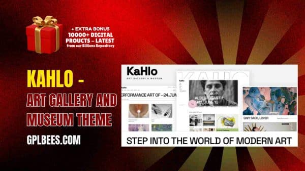 Kahlo - Art Gallery And Museum Theme At Best Price - Gpl Bees