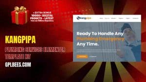 Kangpipa – Plumbing Services Elementor Template Kit - Buy GPL 116 at Best Price
