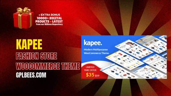 Kapee  - Fashion Store Woocommerce Theme At Best Price - Gpl Bees