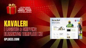 Kavaleri Logistic & Shipping Elementor Template Kit - Buy GPL 117 at Best Price