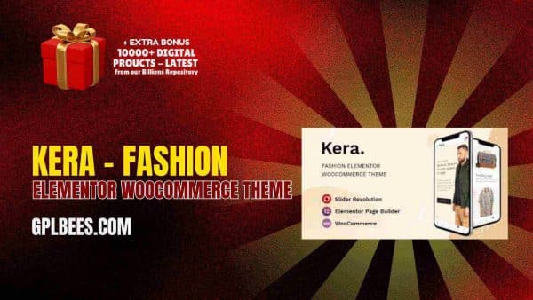 Kera – Fashion Elementor Woocommerce Theme At Best Price - Gpl Bees