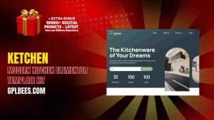 Ketchen – Modern Kitchen Elementor Template Kit - Buy GPL 117 at Best Price
