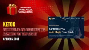 Ketok – Auto Detailing and Repair Business Elementor Pro Template Kit - Buy GPL 117 at Best Price