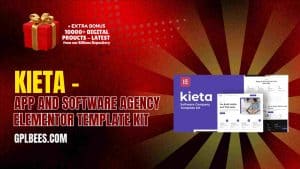 Kieta – App and Software Agency Elementor Template Kit - Buy GPL 119 at Best Price