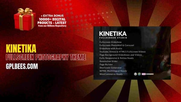 Kinetika – Fullscreen Photography Theme At Best Price - Gpl Bees