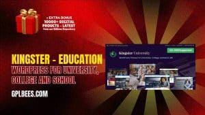 Kingster – Education WordPress For University, College and School - Buy GPL 3 at Best Price