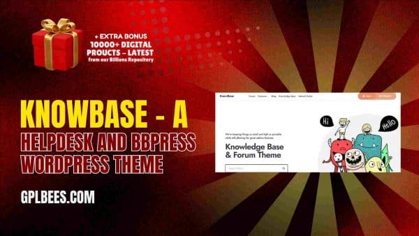 Knowbase – A Helpdesk And Bbpress Wordpress Theme At Best Price - Gpl Bees
