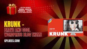 Krunk – Brave and Cool WordPress Blog Theme - Buy GPL 19 at Best Price