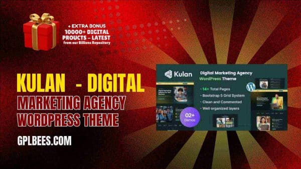 Kulan  - Digital Marketing Agency Wordpress Theme At Best Price - Gpl Bees