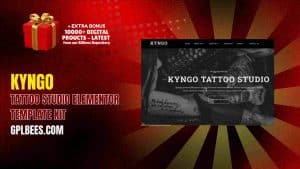 Kyngo – Tattoo Studio Elementor Template Kit - Buy GPL 122 at Best Price