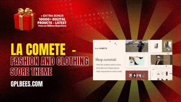 La Comète  - Fashion And Clothing Store Theme At Best Price - Gpl Bees