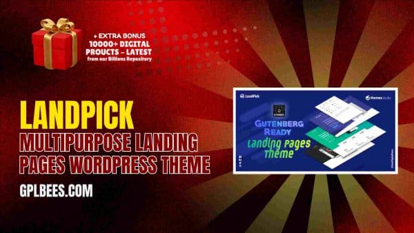 Landpick Multipurpose Landing Pages Wordpress Theme At Best Price - Gpl Bees