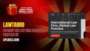Lawtarro – Attorney and Law Firm Elementor Template Kit - Buy GPL 123 at Best Price