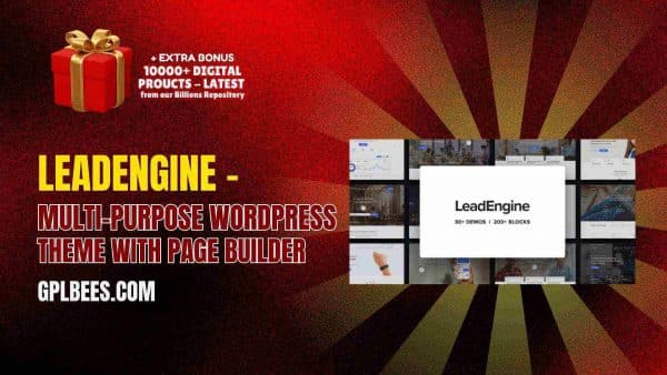 Leadengine – Multi-Purpose Wordpress Theme With Page Builder At Best Price - Gpl Bees