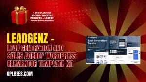 Leadgenz – Lead Generation and Sales Agency WordPress Elementor Template Kit - Buy GPL 124 at Best Price