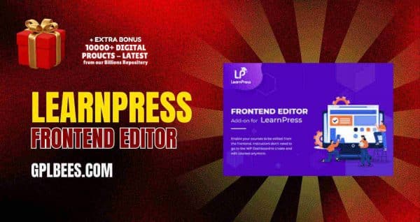 Learnpress Frontend Editor At Best Price - Gpl Bees