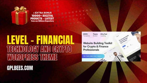 Level – Financial Technology And Crypto Wordpress Theme At Best Price - Gpl Bees