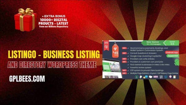 Listingo – Business Listing And Directory Wordpress Theme At Best Price - Gpl Bees