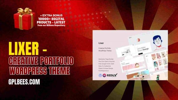 Lixer – Creative Portfolio Wordpress Theme At Best Price - Gpl Bees