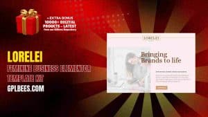 Lorelei – Feminine Business Elementor Template Kit - Buy GPL 127 at Best Price