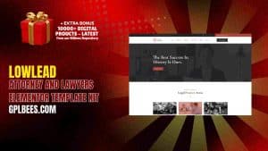 Lowlead – Attorney and Lawyers Elementor Template Kit - Buy GPL 127 at Best Price