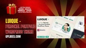 Luique – Personal Portfolio WordPress Theme - Buy GPL 4 at Best Price
