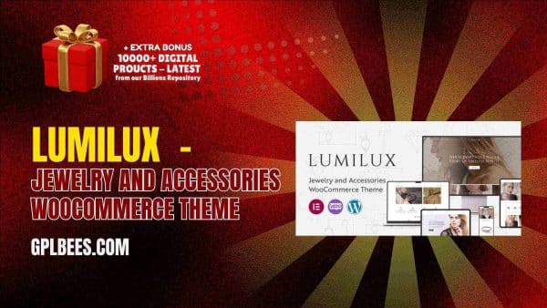 Lumilux  - Jewelry And Accessories Woocommerce Theme At Best Price - Gpl Bees