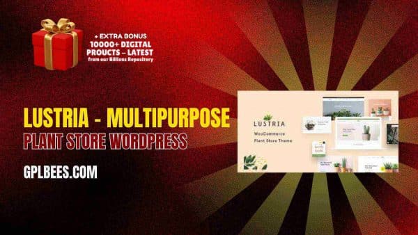 Lustria – Multipurpose Plant Store Wordpress At Best Price - Gpl Bees