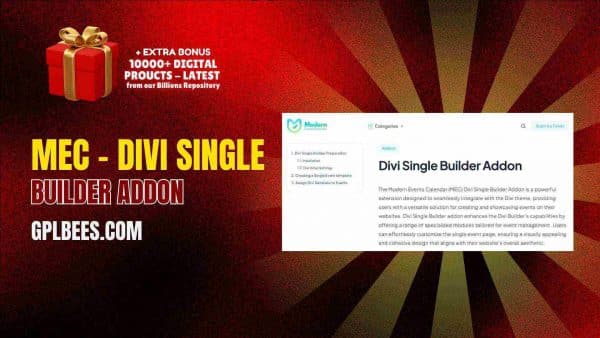Mec – Divi Single Builder Addon At Best Price - Gpl Bees