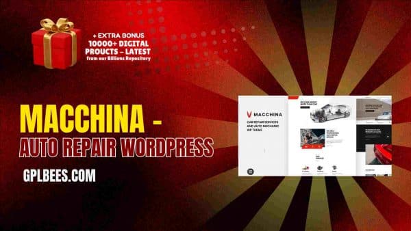 Macchina – Auto Repair Wordpress At Best Price - Gpl Bees