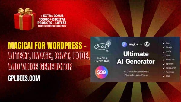 Magicai For Wordpress – Ai Text, Image, Chat, Code, And Voice Generator At Best Price - Gpl Bees