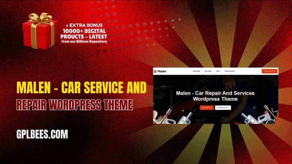 Malen – Car Service And Repair Wordpress Theme At Best Price - Gpl Bees