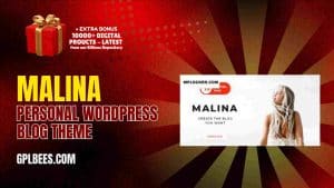 Malina Personal WordPress Blog Theme