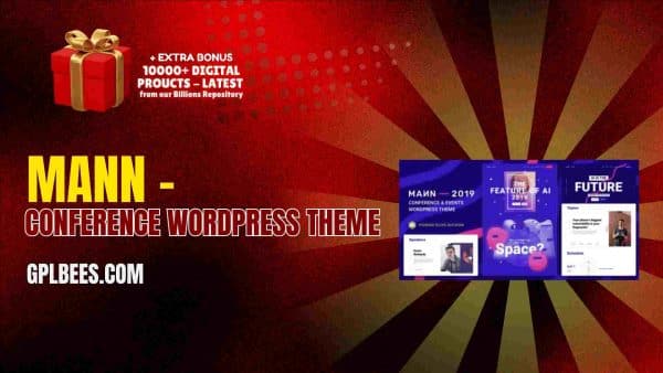 Mann – Conference Wordpress Theme At Best Price - Gpl Bees
