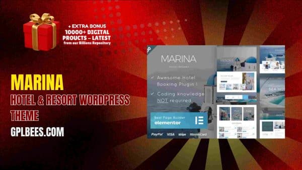 Marina Hotel &Amp; Resort Wordpress Theme At Best Price - Gpl Bees