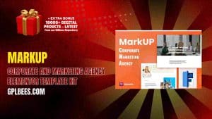 MarkUP – Corporate and Marketing Agency Elementor Template Kit - Buy GPL 132 at Best Price