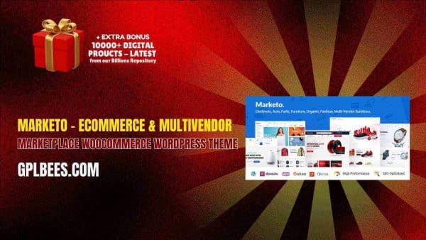 Marketo – Ecommerce &Amp; Multivendor Marketplace Woocommerce Wordpress Theme At Best Price - Gpl Bees