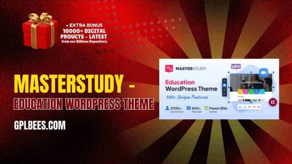 Masterstudy  - Education Wordpress Theme At Best Price - Gpl Bees