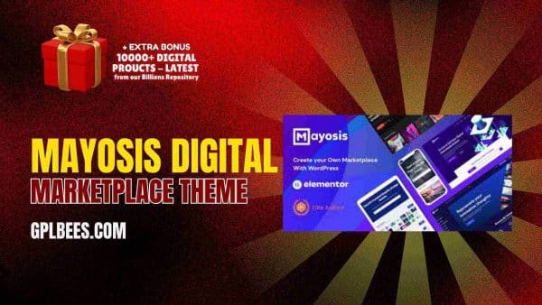Mayosis Digital Marketplace Theme At Best Price - Gpl Bees