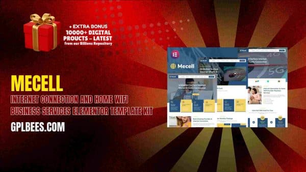 Mecell – Internet Connection And Home Wifi Business Services Elementor Template Kit At Best Price - Gpl Bees