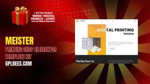 Meister – Printing Shop Elementor Template Kit - Buy GPL 136 at Best Price