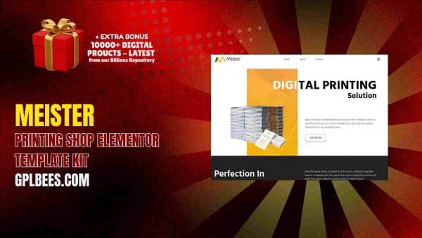 Meister – Printing Shop Elementor Template Kit At Best Price - Gpl Bees