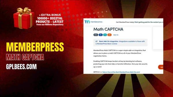 Memberpress Math Captcha At Best Price - Gpl Bees